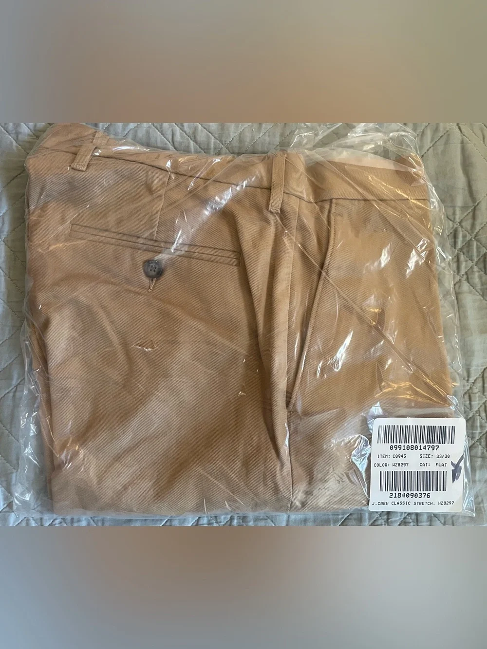 J. CREW Mercer Classic-fit trouser in Italian stretch twill Khaki Size 33 CQ945